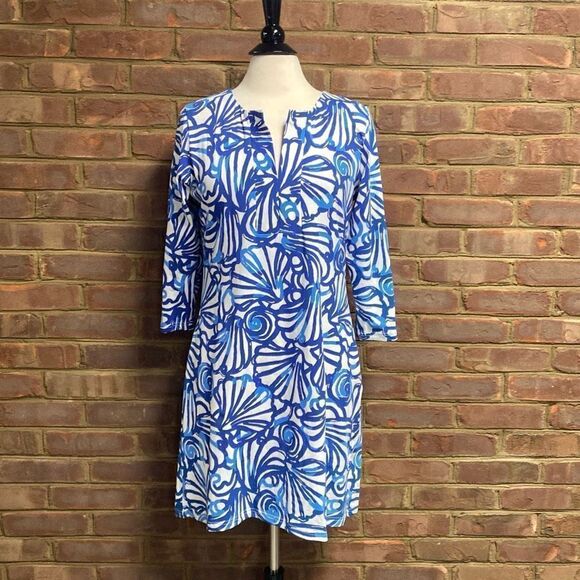Barbara Gerwit by Tabitha Blue Quarter Sleeve Dress Size Large - Picture 2 of 8